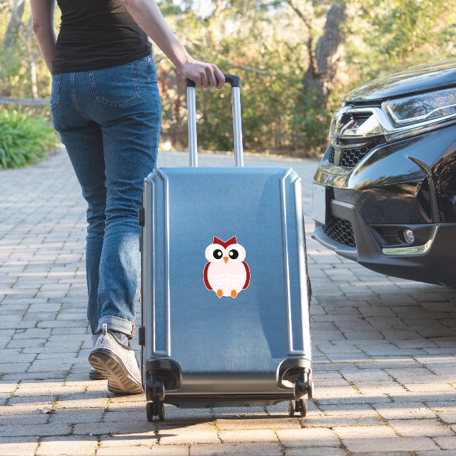 Owl Custom Cut Vinyl Sticker (Koffer Insitu)