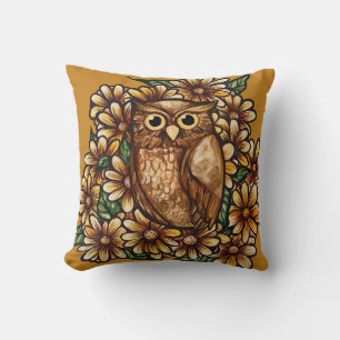 Owl Daisis Kissen