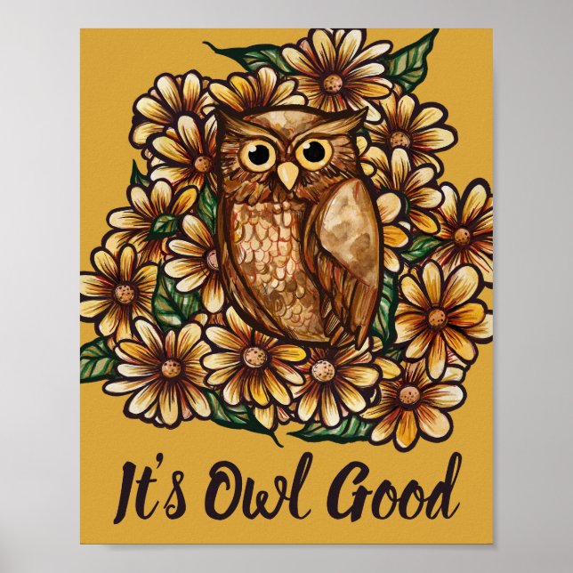Owl Daisis Poster (Vorne)