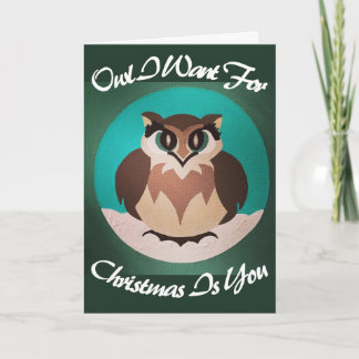 Owl, das ich zu Weihnachten Wollte, bist du?