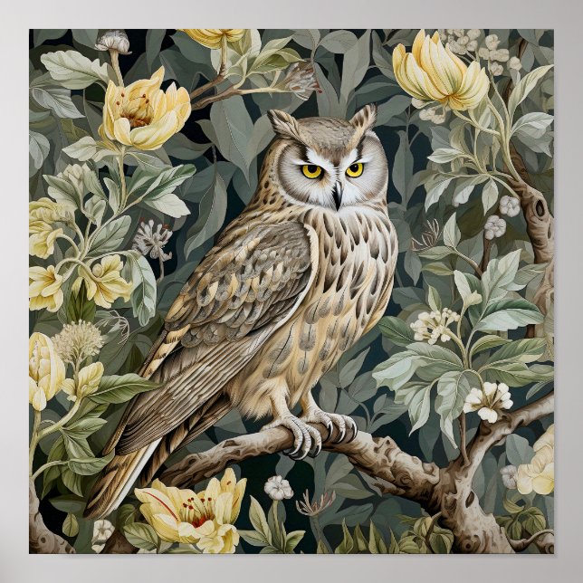 Owl Decorative Malerei Poster (Vorne)