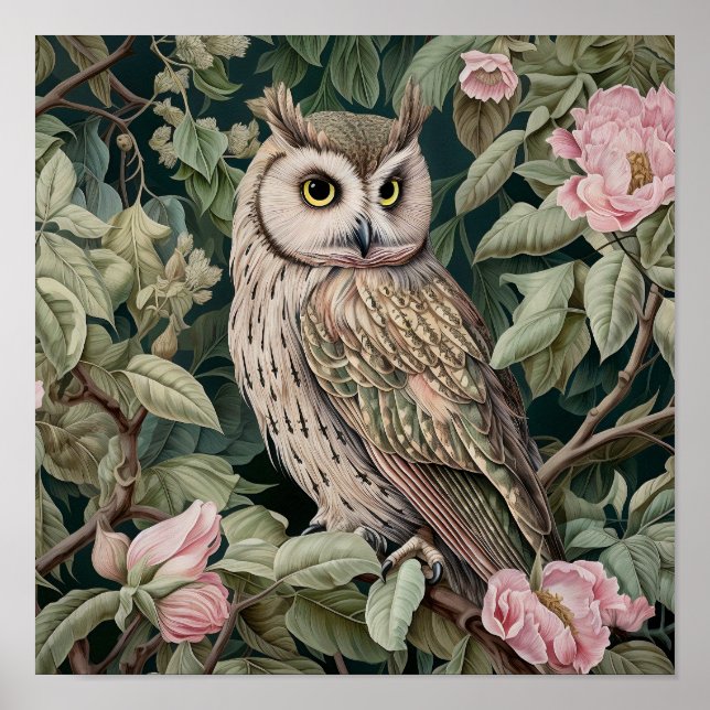 Owl Decorative Malerei Poster (Vorne)