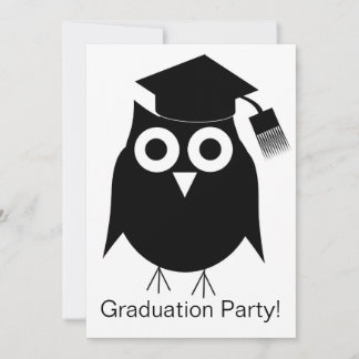 Owl Design Abschluss Einladung