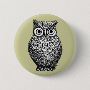 Owl Design Button-Button Button