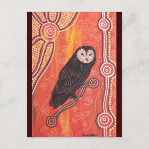 Owl Dreaming Postkarte
