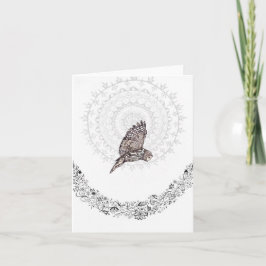 Owl Dreams Falted Note Card Karte