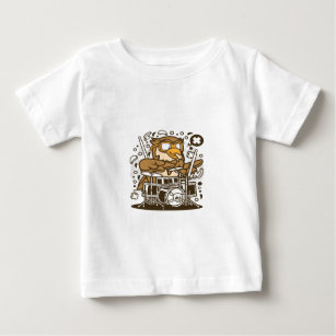 Owl Drummer Baby T-shirt