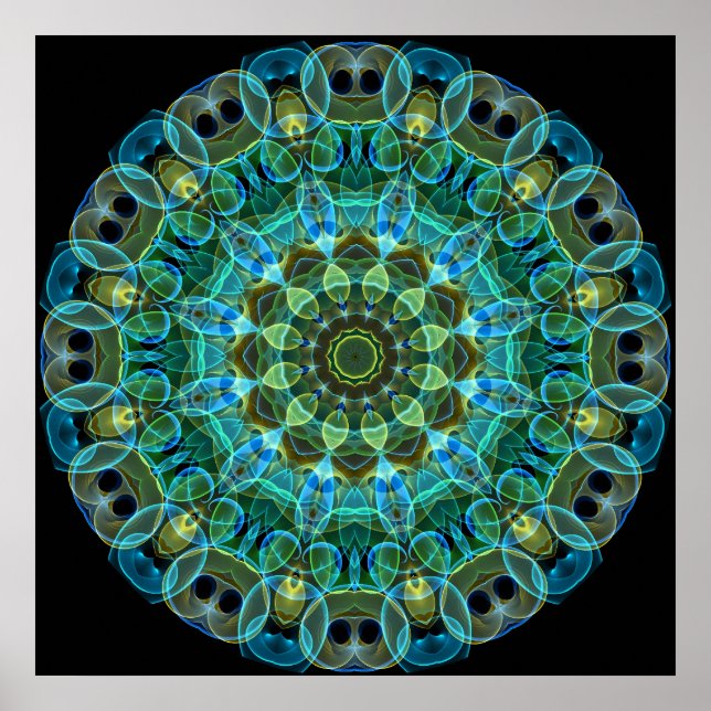 Owl Eyes Kaleidoskop Poster (Vorne)