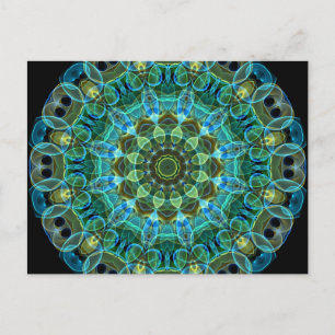 Owl Eyes Kaleidoskop Postkarte