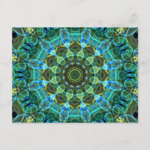 Owl Eyes Kaleidoskop Postkarte