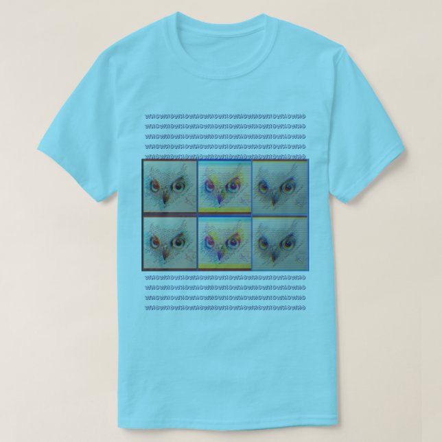 Owl eyes 'Who you talkin to?" T-Shirt (Design vorne)
