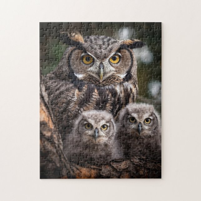 Owl Family Puzzle (Vertikal)