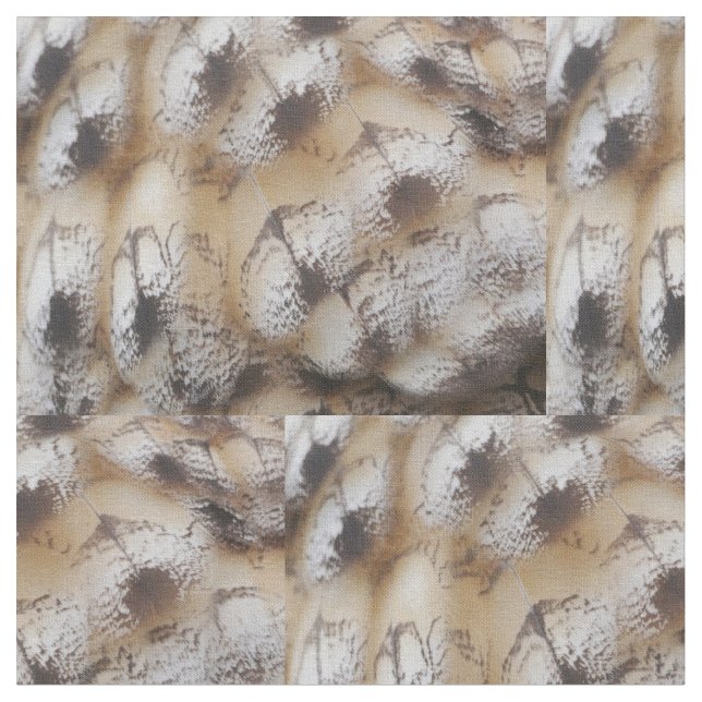 Owl Feathers Fabric Stoff (Nahaufnahme)