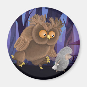 Owl Folgen Sie überall Magnet