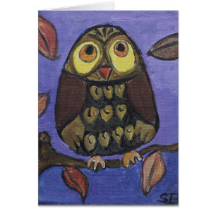 Owl Folk Art Malerei