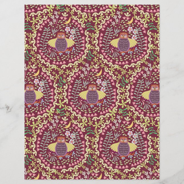 Owl Folk Wine Red (Vorderseite)