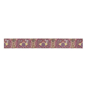 Owl Folk Wine Red Ripsband
