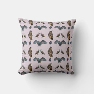 Owl Frenzy Kissen (Dusty Pink)