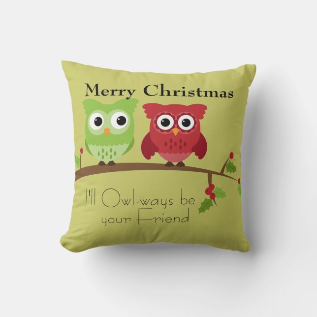 Owl Friends Pillow Kissen (Vorderseite)