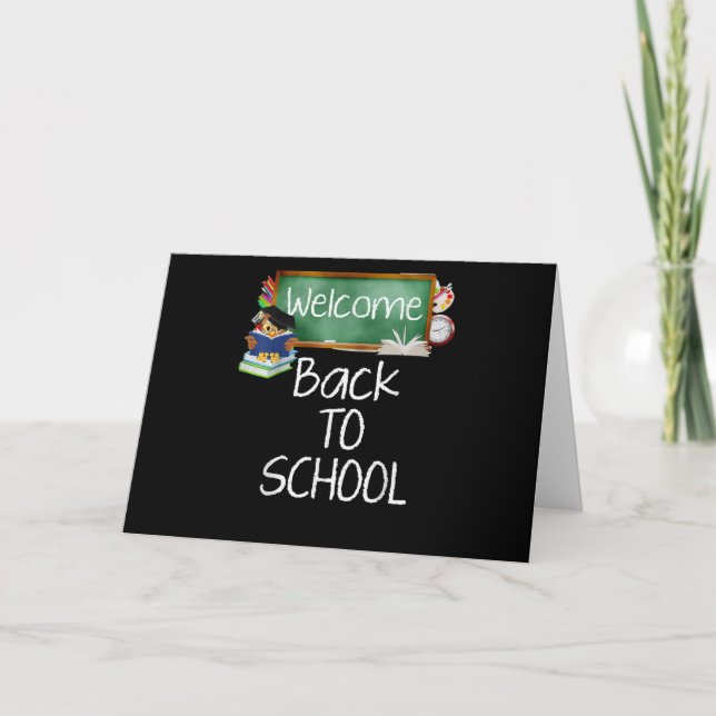 Owl-Geschenk | Back to School Welcome Student - Le Karte (Vorderseite)