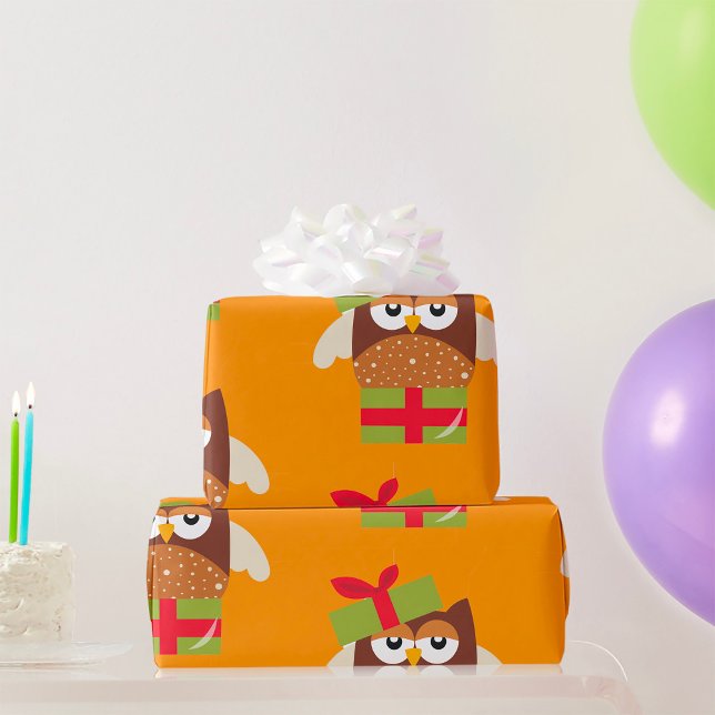 Owl-Geschenk Geschenkpapier (Von Creator hochgeladen)