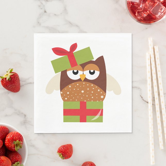 Owl-Geschenk Serviette (Von Creator hochgeladen)
