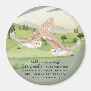 OWL GIFTS - Personalized Magnet