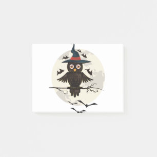 Owl Halloween Post-it Klebezettel
