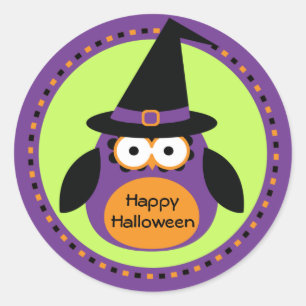 Owl Hexe Halloween-Party Gefallen Stickers