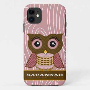 Owl Holzkörner Zig Zag Muster wählen Sie Ihre Farb Case-Mate iPhone Hülle