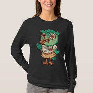 Owl Ice Cream Food Zoo Animals Children Owells T-Shirt