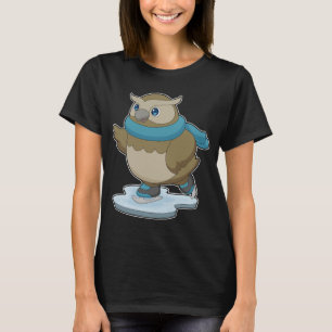 Owl Ice Skaten Ice Skate T-Shirt