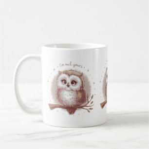 Owl Illustration Niedlich Whimsical Cotattecore Kaffeetasse