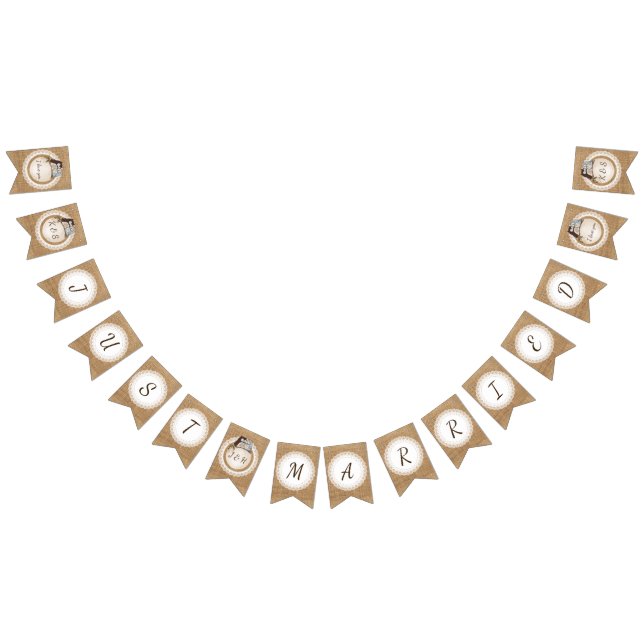 Owl immer Liebe Sie Lässig Hochzeit nur verheirate Wimpelkette (Alle)