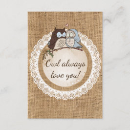 Owl immer Liebe Sie Lässige Hochzeit RSVP