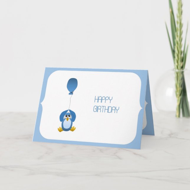 Owl - ish Happy Birthday Card Karte (Vorderseite)