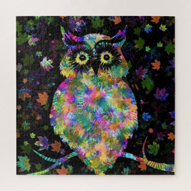 Owl Jigsaw Puzzle - Kunstmalerei (Vertikal)