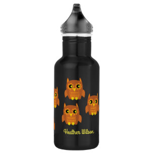 Owl Kids Bird Water Flasche mit Namen Edelstahlflasche
