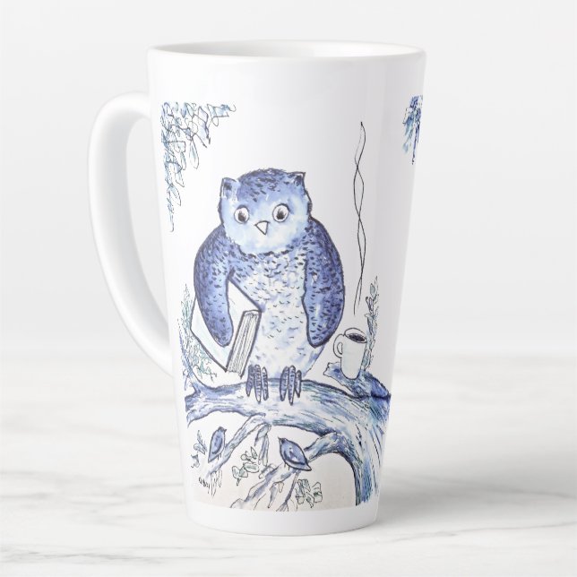 Owl Library Milchtasse (Linke Ecke)