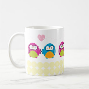 OWL LIEBE:: helles Mädchen + Junge Kaffeetasse