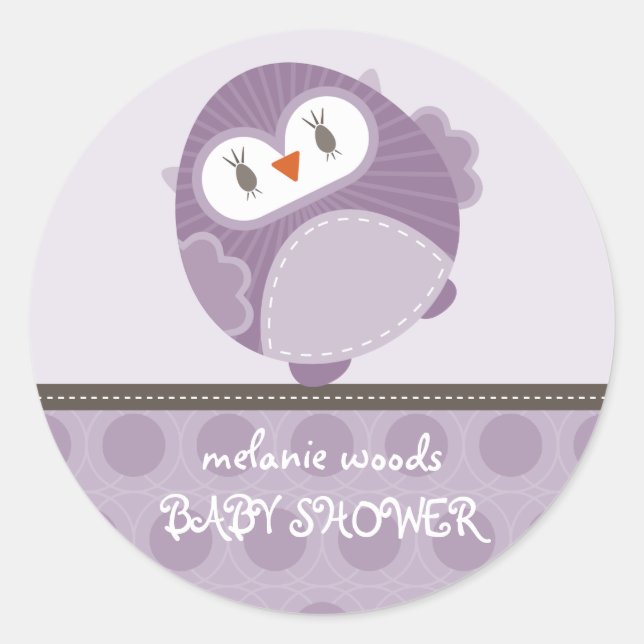 OWL LIEBE: Tanzuhu 1 Runder Aufkleber (Vorderseite)