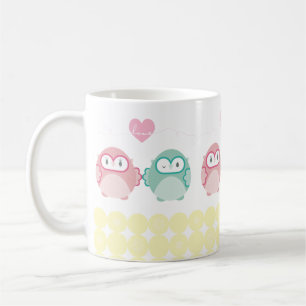 OWL LIEBE: Weichtes Mädchen + Junge Tasse