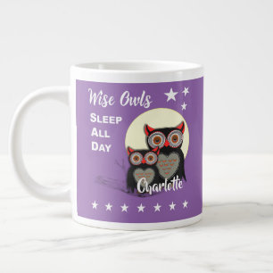 Owl Liebhaber Super Niedlich Funny Personalisiert Jumbo-Tasse