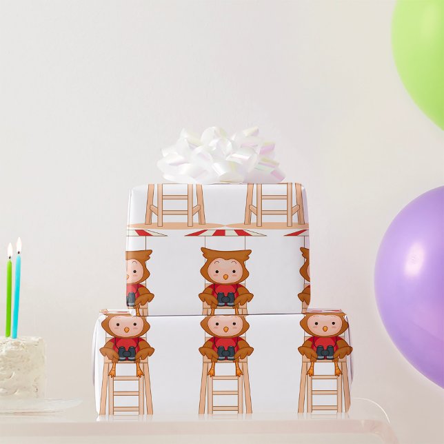 Owl Lifeguard Geschenkpapier (Von Creator hochgeladen)
