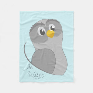 Owl-like Fleece Blanket