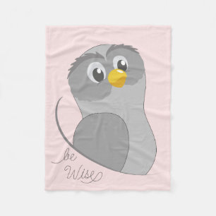 Owl-like Fleece Blanket