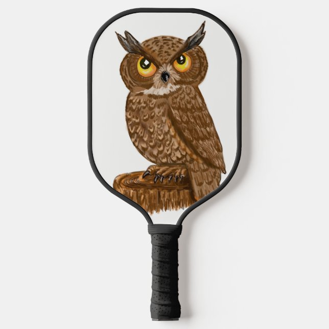 Owl Look wer spielt Pickleball Schläger (Vorderseite)