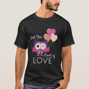 Owl Lover Owl Liebe Niedliche Owls Geschenk zu Wei T-Shirt
