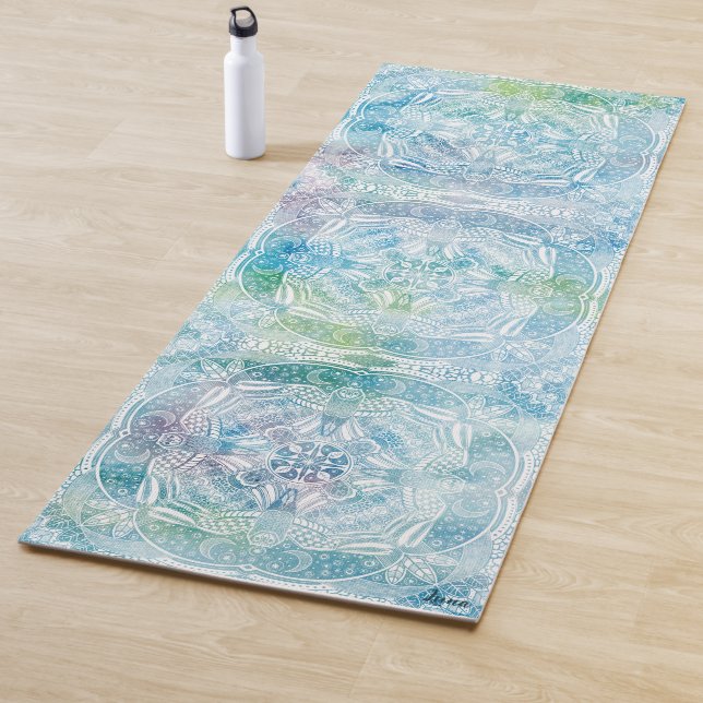 Owl Mandala Zen Yogamatte (Beispiel)