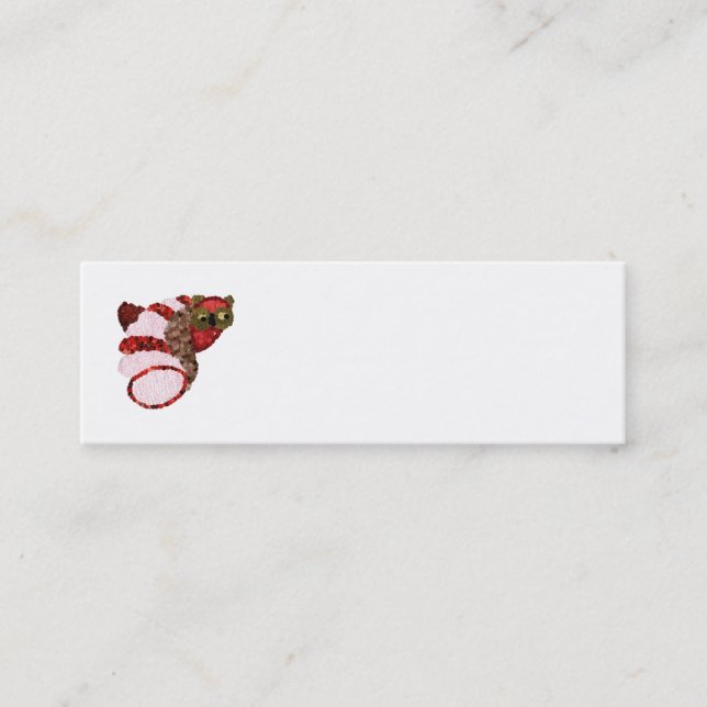 Owl Mini Business Cards Visitenkarte (Vorderseite)